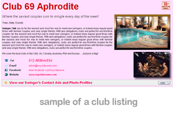 Example of a Swinger Club Listing